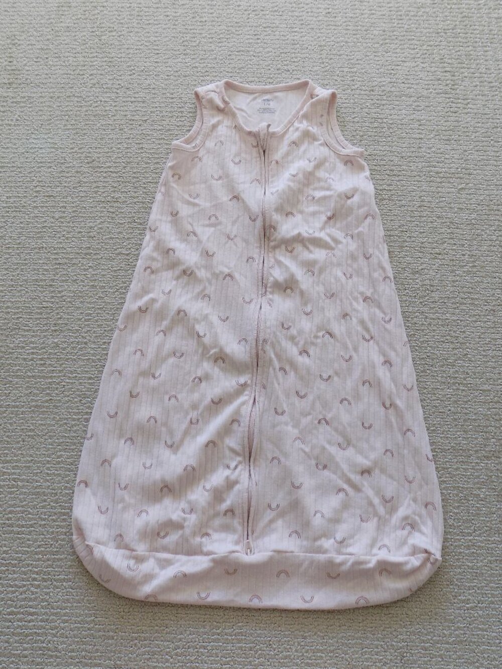 CARTER'S BABY INFANT GIRL LIGHTWEIGHT SLEEP SACK PINK RAINBOW SIZE LARGE